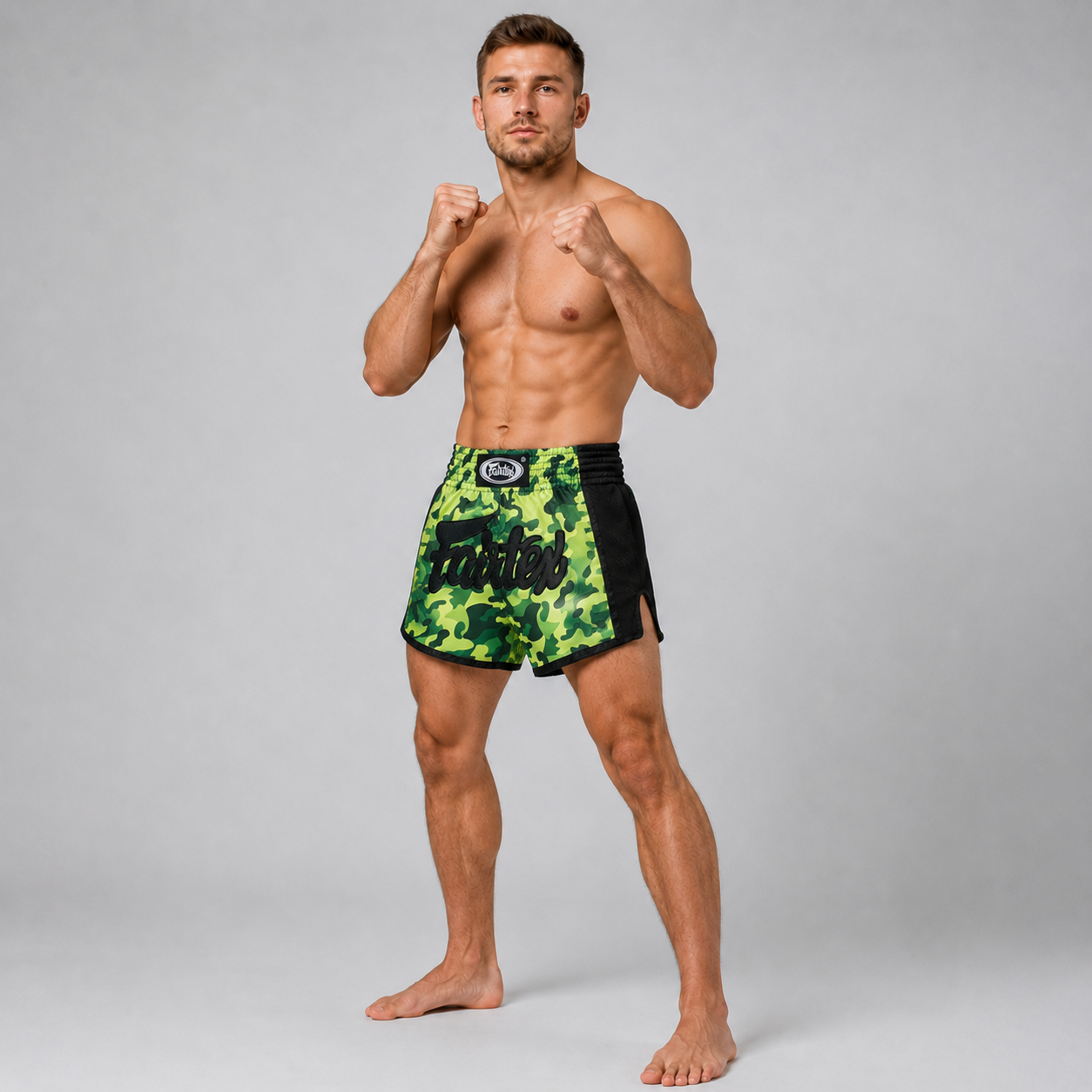 Fairtex Kickboxing Shorts Green Camo BS1710