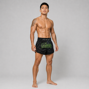 Fairtex Muay Thai Short Racer Black BS1924