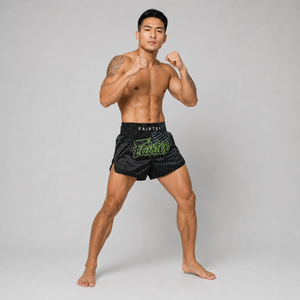 Fairtex Muay Thai Short Racer Black BS1924