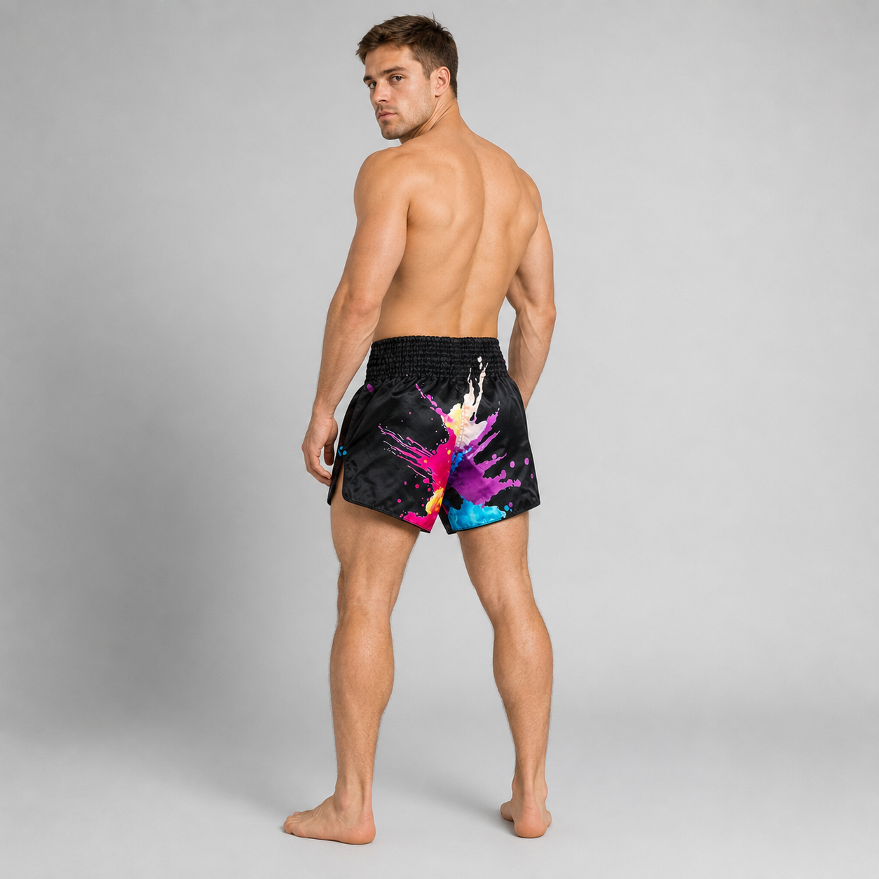 Fairtex Muay Thai Short Black Funky Soul BS1940