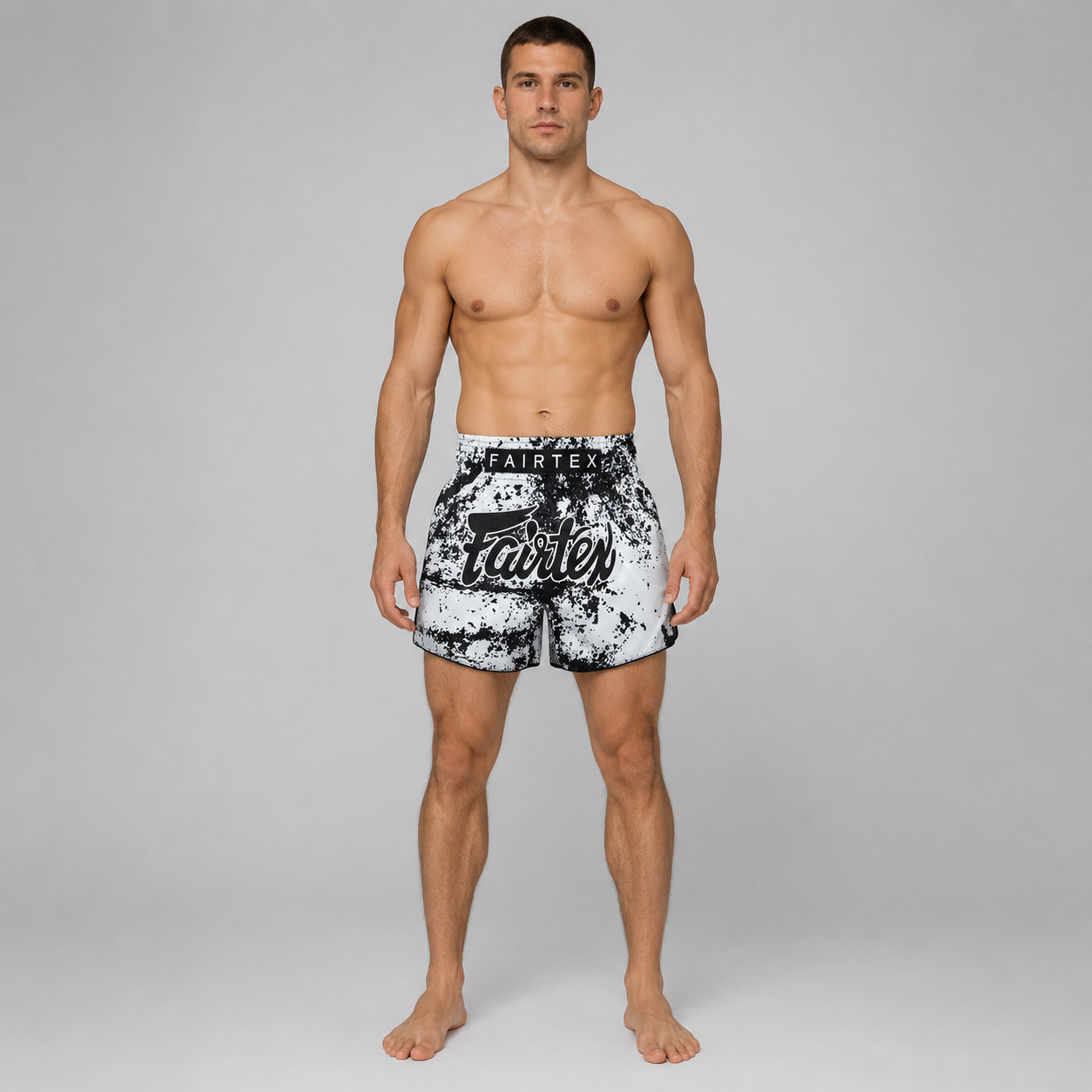 Fairtex Muay Thai Shorts - BS1948 Grunge White