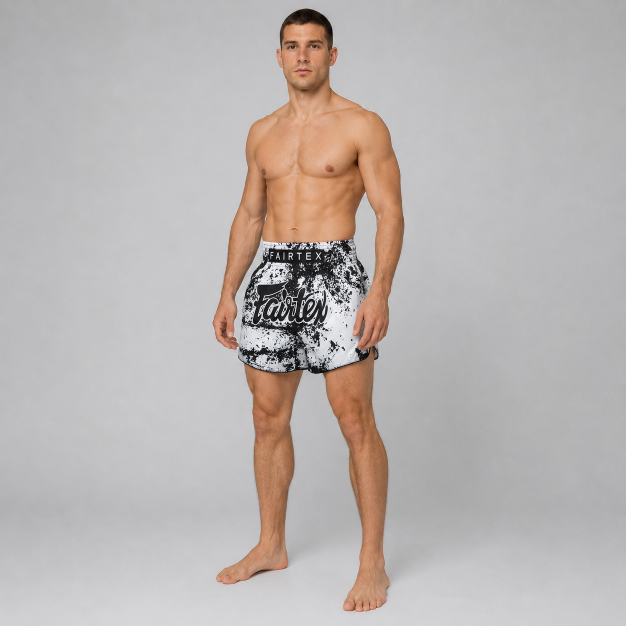 Fairtex Muay Thai Shorts - BS1948 Grunge White