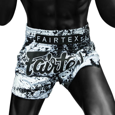 Fairtex Athletic Cut Shorts - Grunge White