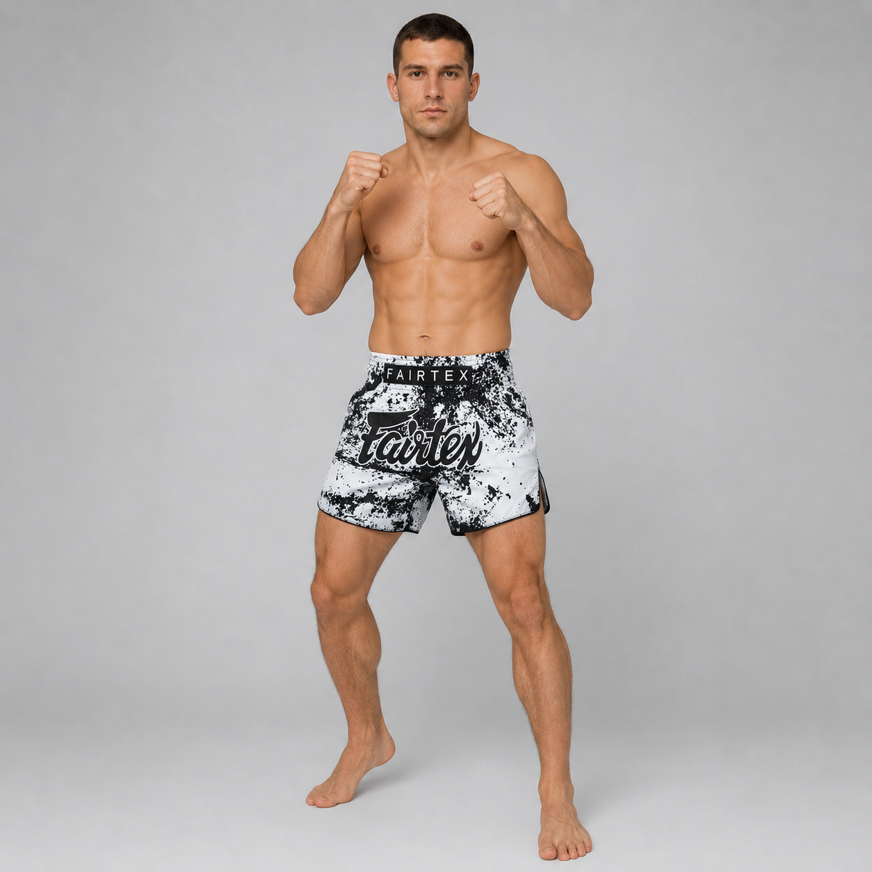 Fairtex Muay Thai Shorts - BS1948 Grunge White