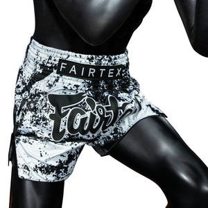 Fairtex Athletic Cut Shorts Grunge White BS1948