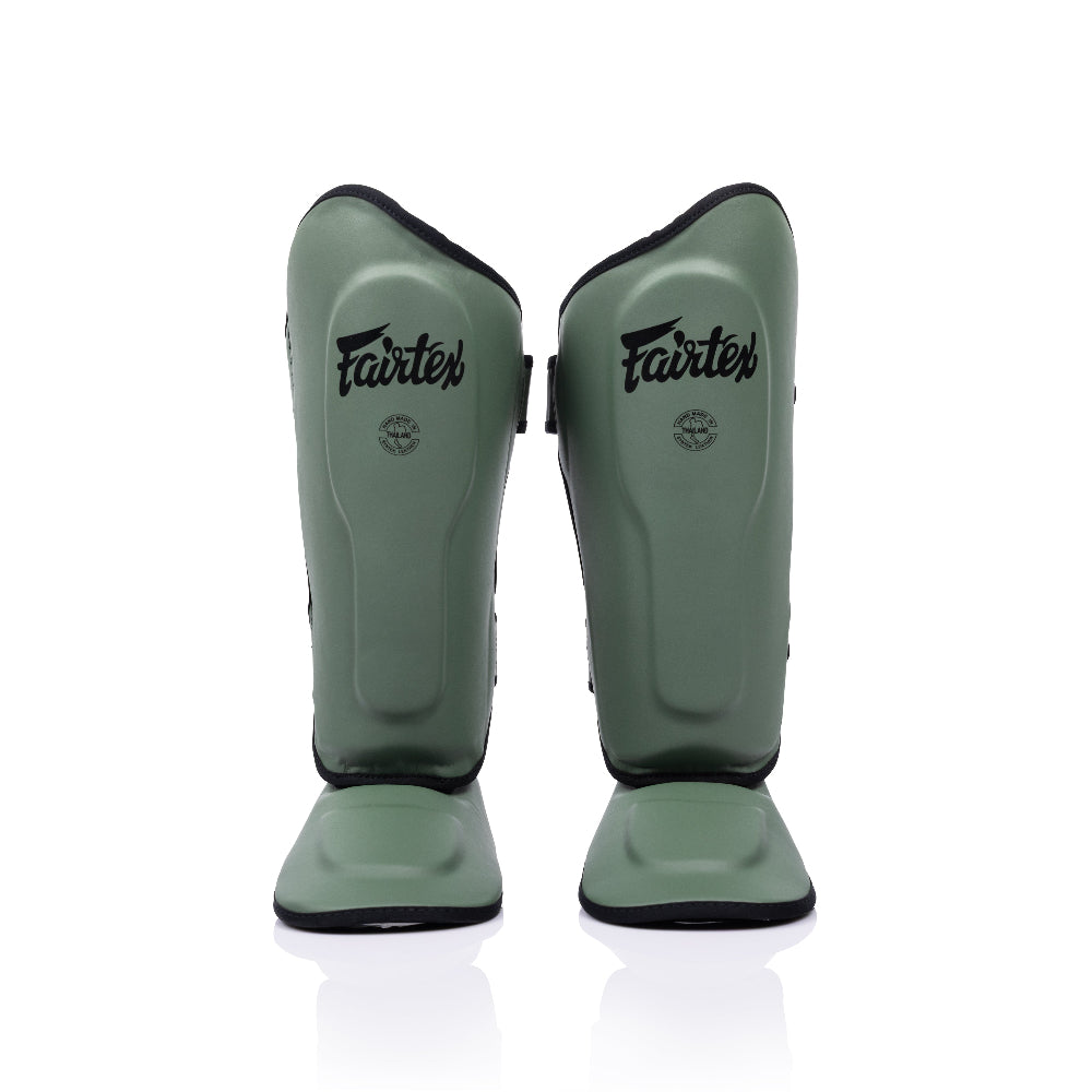 Fairtex Ultra Ergo Shin Guards SP9 - Green Olive