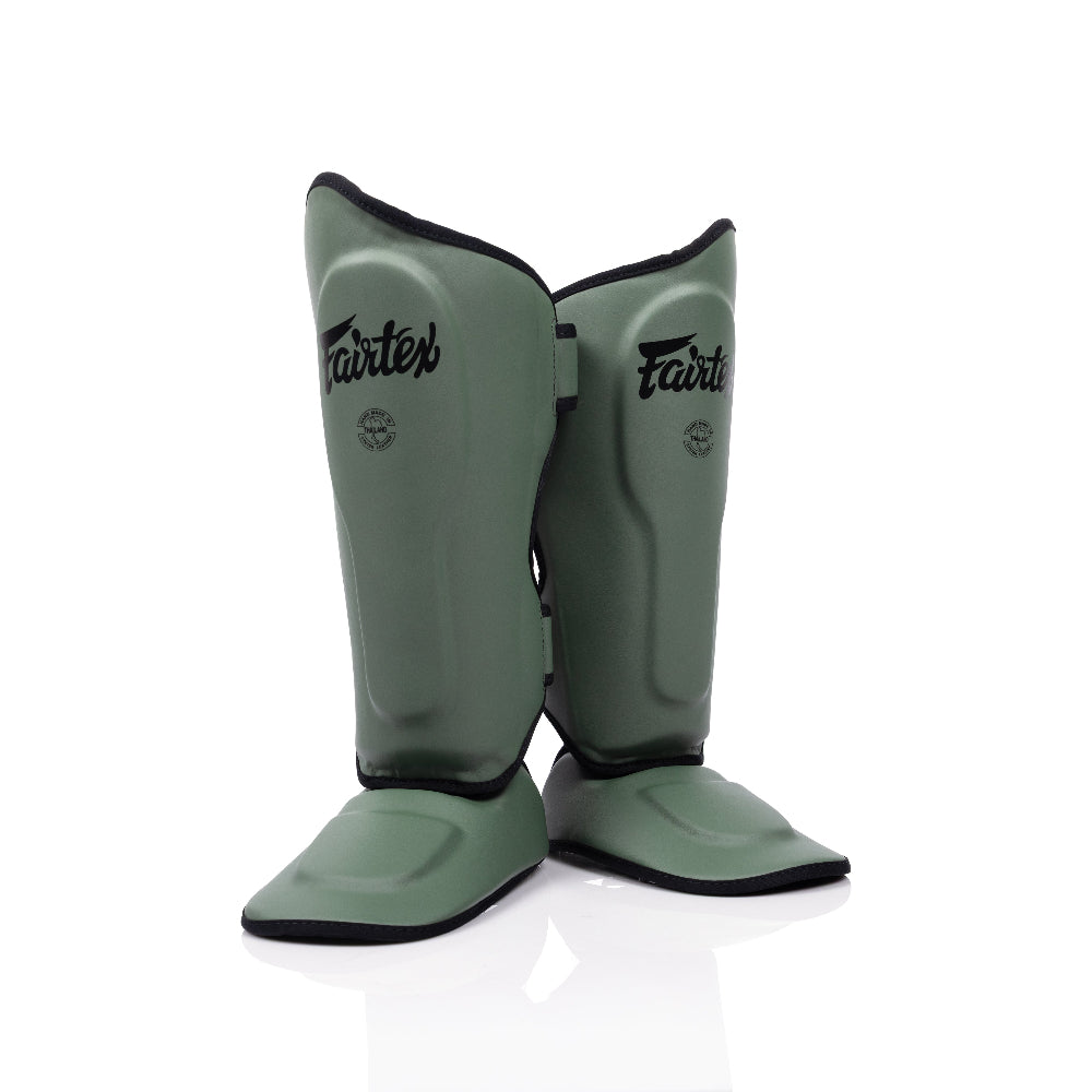 Fairtex Ultra Ergo Shin Guards SP9 - Green Olive