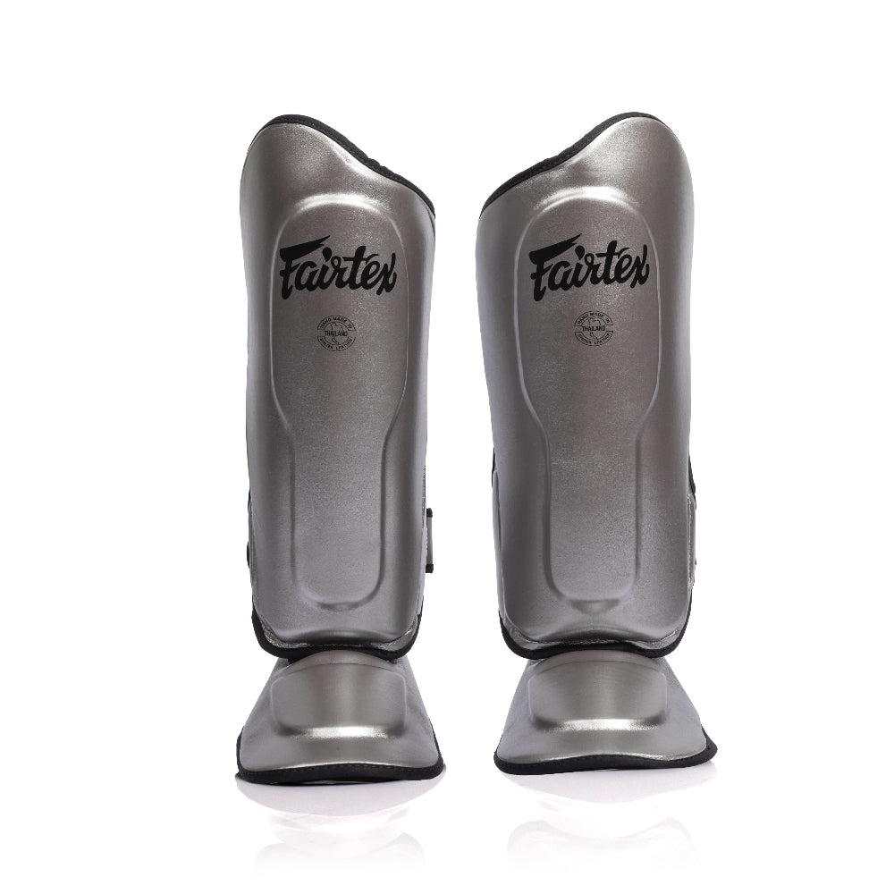 Fairtex Ultra Ergo Shin Guards SP9 - Gun Metallic