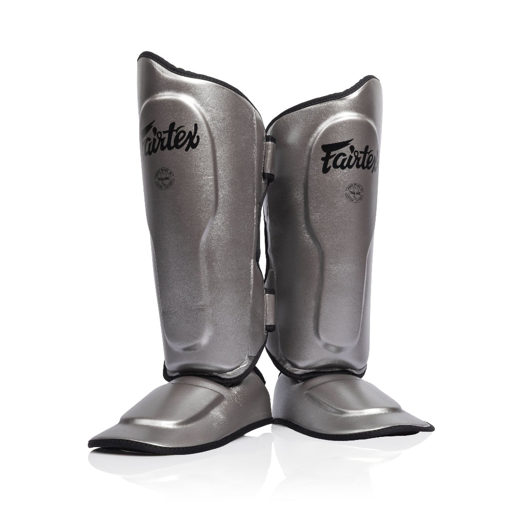 Fairtex Ultra Ergo Shin Guards SP9 - Gun Metallic