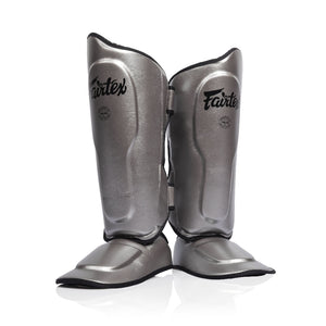 Fairtex Ultra Ergo Shin Guards SP9 - Gun Metallic