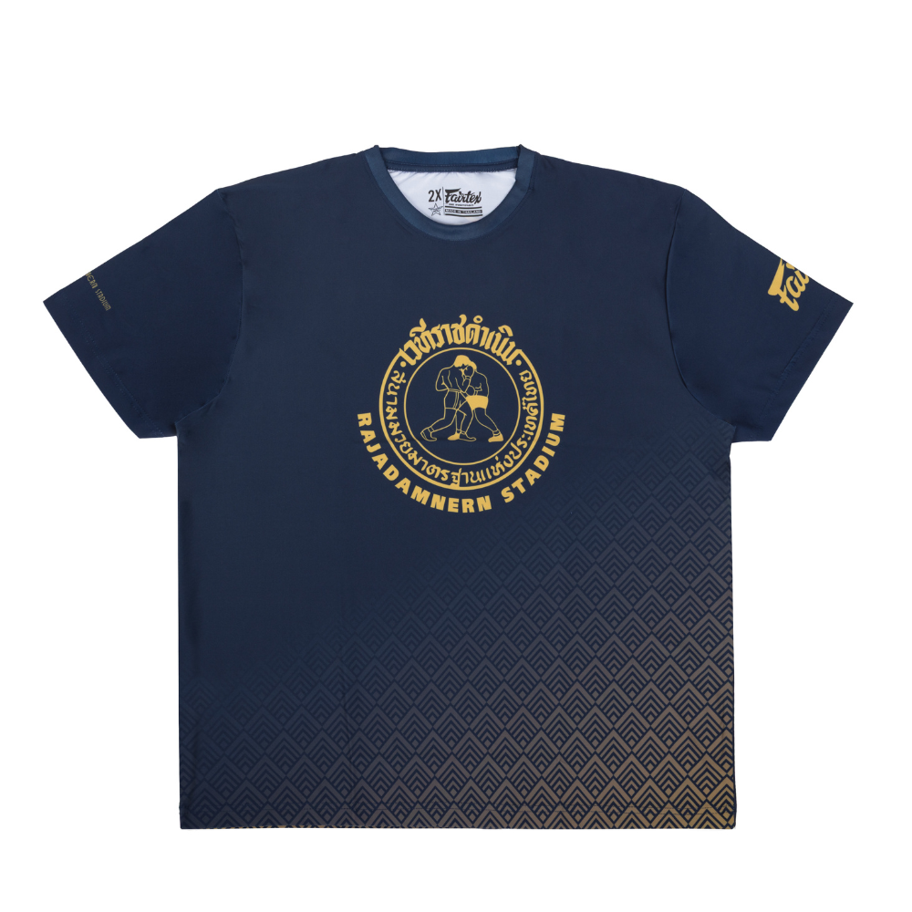 Fairtex x Rajadamnern T-Shirt - Blue/Gold