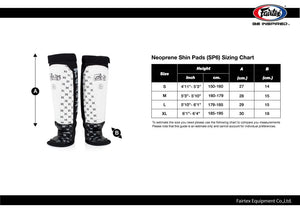 Fairtex Neoprene Shin Pads SP6