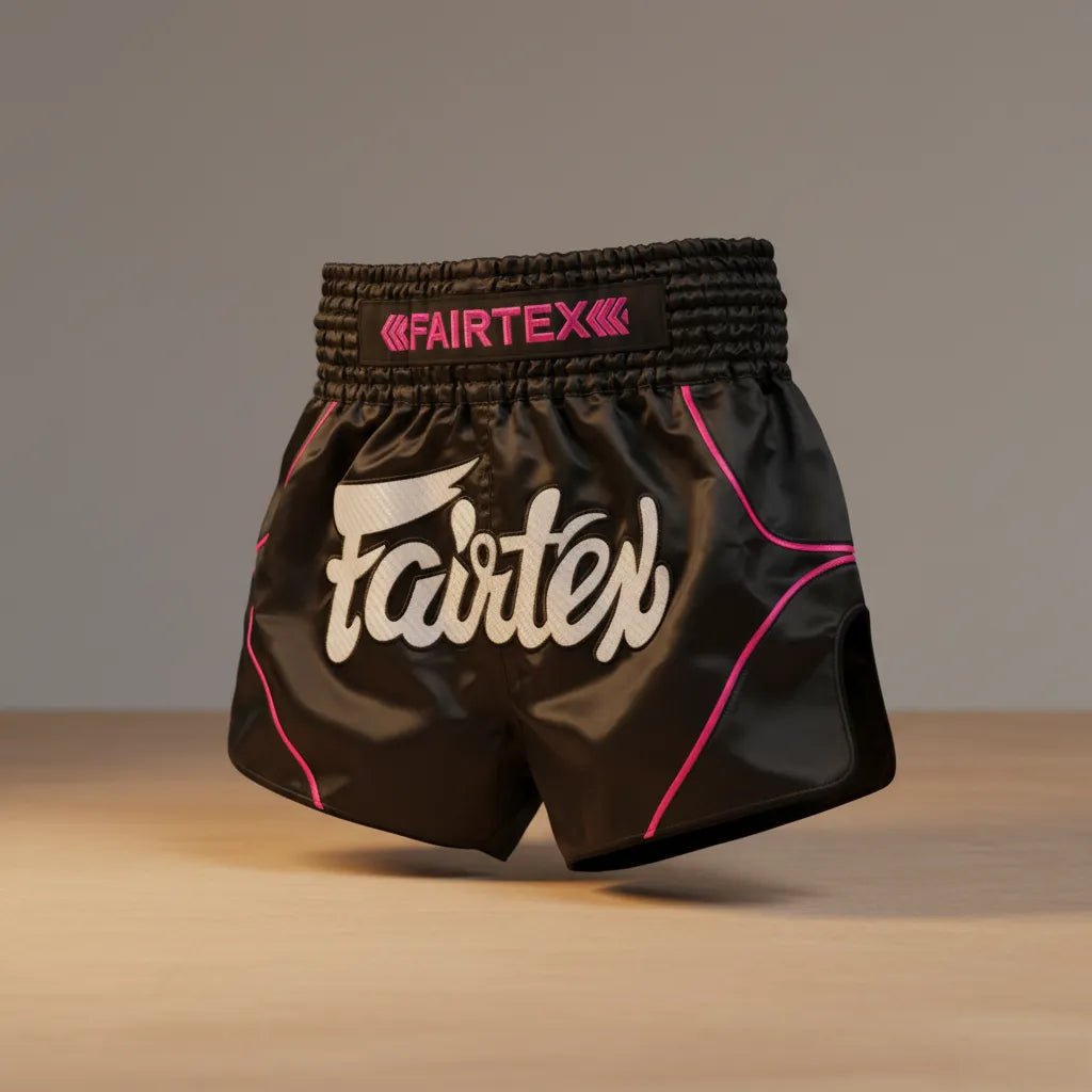 Short Fairtex en vue trois-quarts sur fond gris neutre