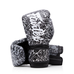 Fairtex Painter Boxing Gloves - BGV14PT Black/White