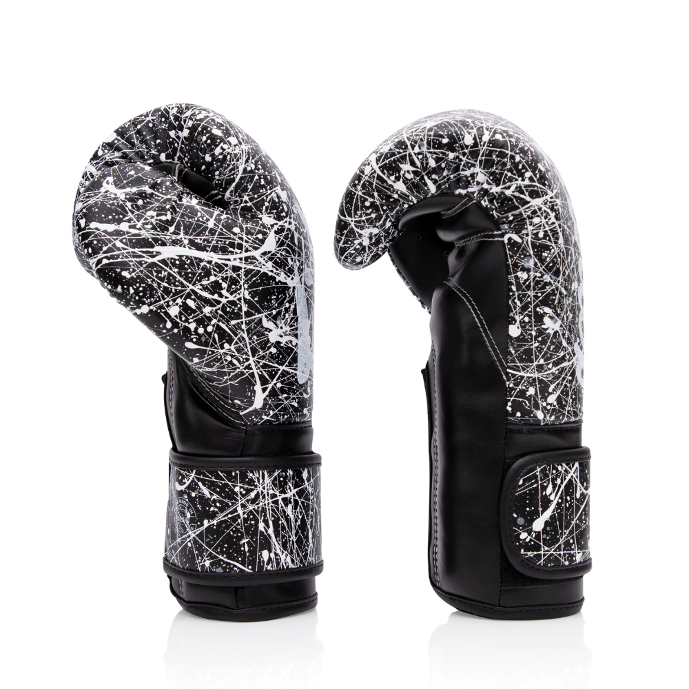 Fairtex Painter Boxing Gloves - BGV14PT Black/White