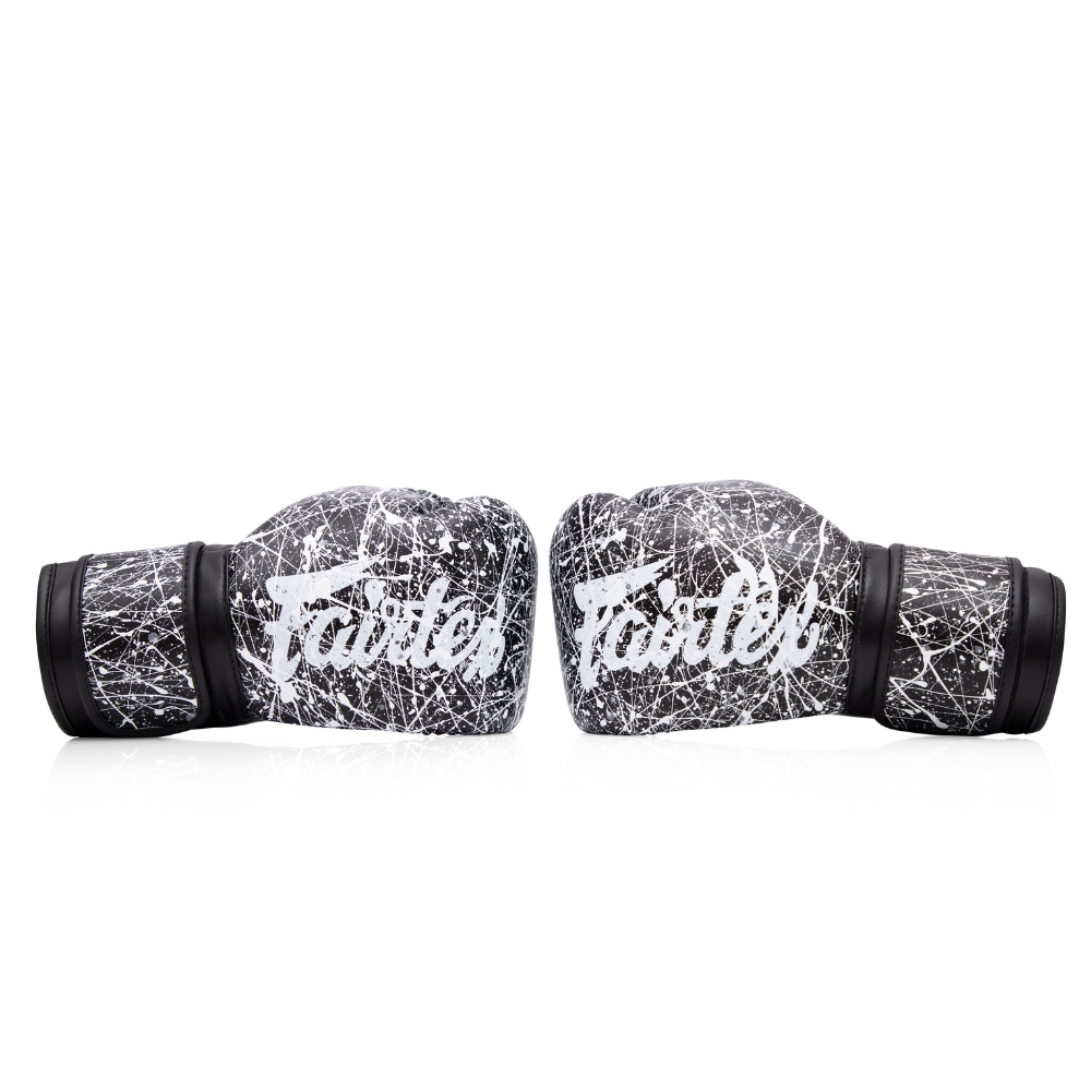 Fairtex Painter Boxing Gloves - BGV14PT Black/White