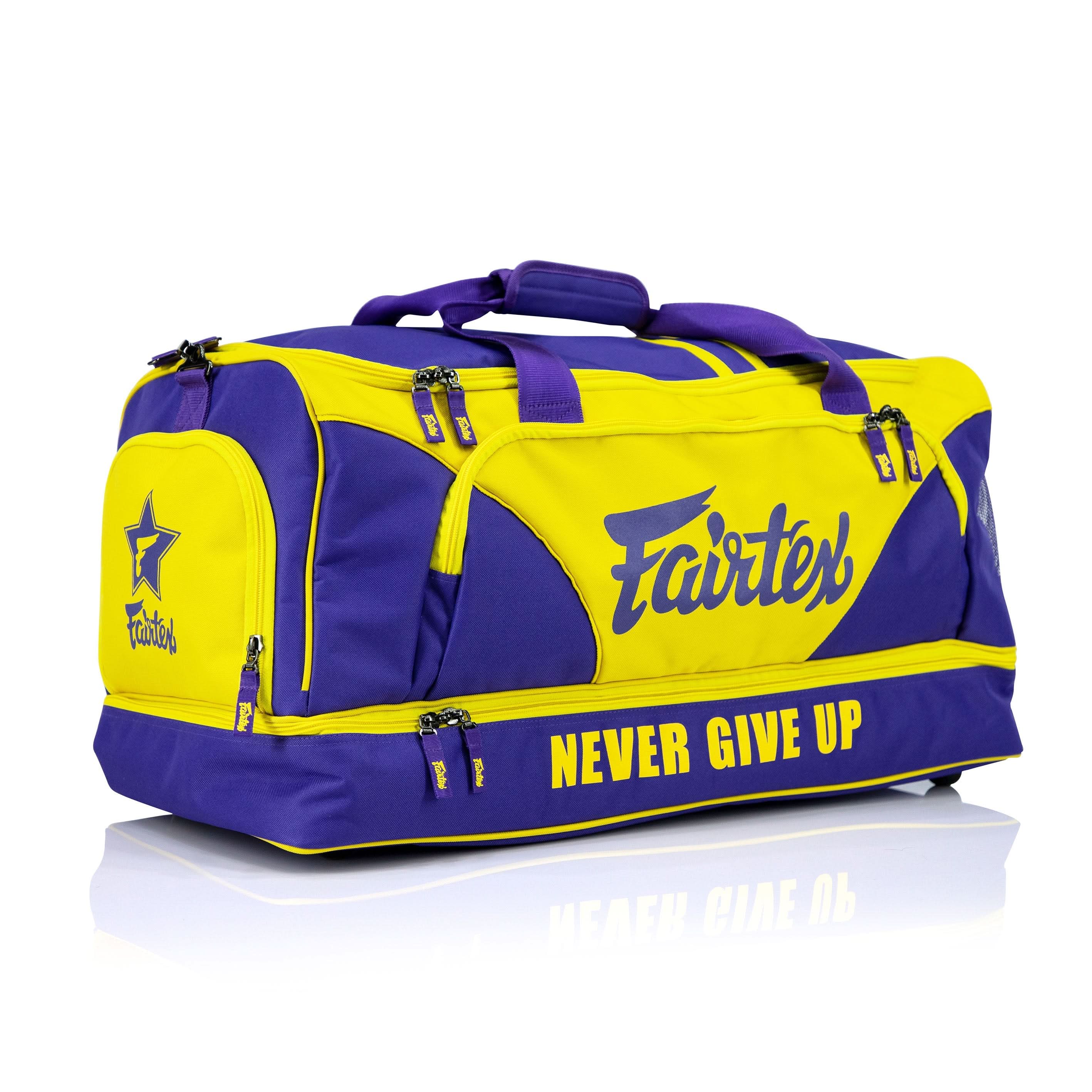 Fairtex Fighter Gym Bag BAG2 - Purple/Yellow