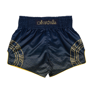 Fairtex x Rajadamnern Muay Thai Shorts - Blue/Gold BS-RAJ01