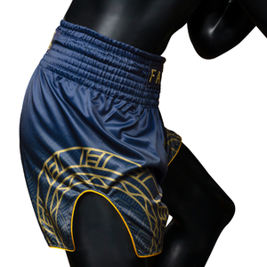 Fairtex x Rajadamnern Muay Thai Shorts - Blue/Gold BS-RAJ01