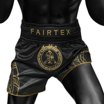 Fairtex x Rajadamnern Muay Thai Shorts - Black/Gold BS-RAJ02