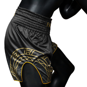 Fairtex x Rajadamnern Muay Thai Shorts - Black/Gold BS-RAJ02