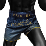 Fairtex x Rajadamnern Muay Thai Shorts - Blue/Gold BS-RAJ03