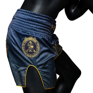 Fairtex x Rajadamnern Muay Thai Shorts - Blue/Gold BS-RAJ03