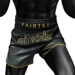 Fairtex x Rajadamnern Muay Thai Shorts - Black/Gold BS-RAJ04