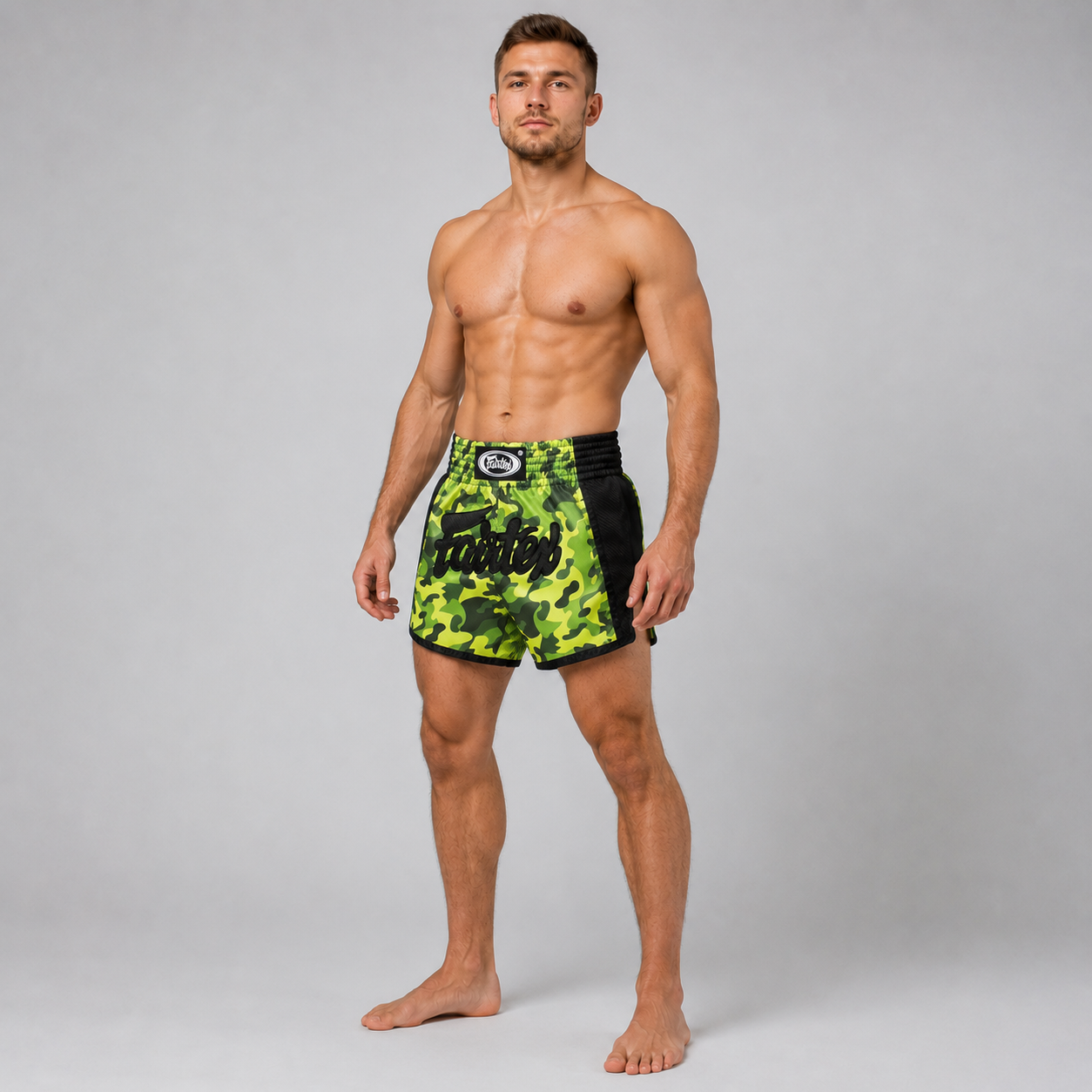 Fairtex Kickboxing Shorts Green Camo BS1710
