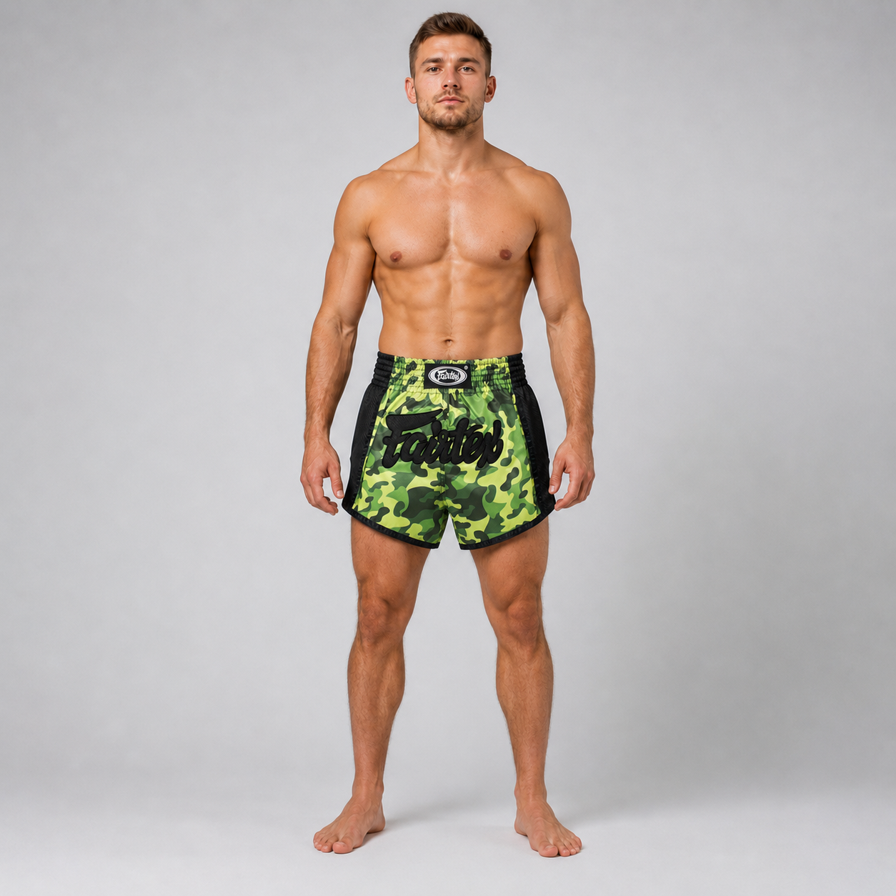 Fairtex Kickboxing Shorts Green Camo BS1710