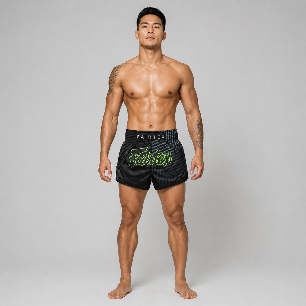 Fairtex Muay Thai Short Racer Black BS1924