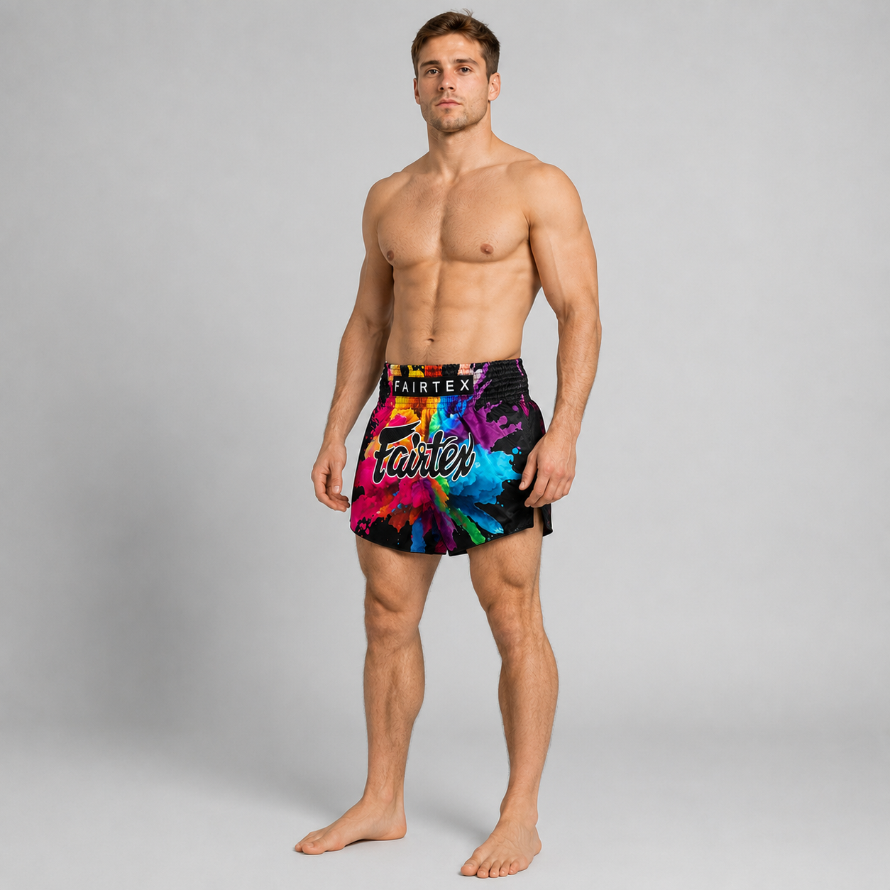 Fairtex Muay Thai Short Black Funky Soul BS1940