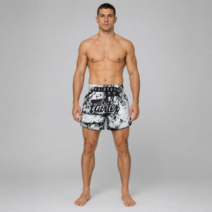Fairtex Muay Thai Shorts - BS1948 Grunge White