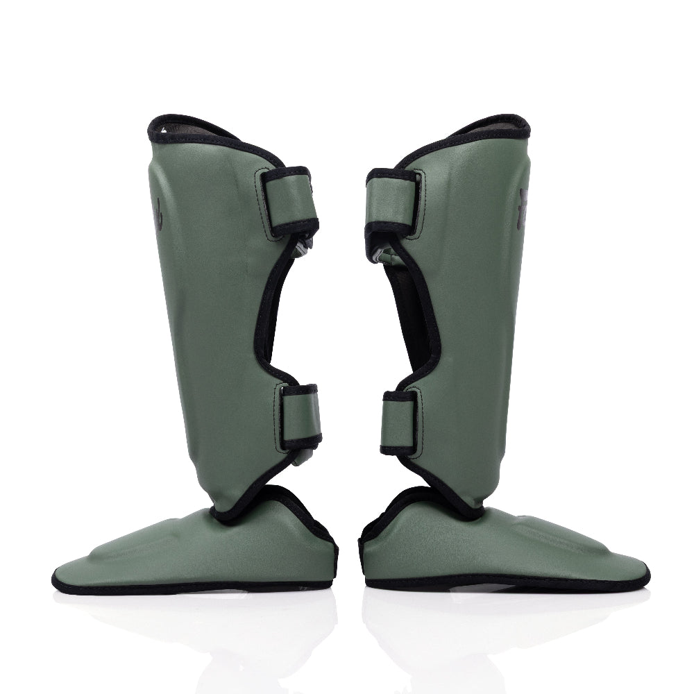 Fairtex Ultra Ergo Shin Guards SP9 - Green Olive
