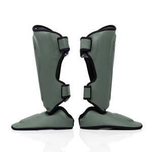 Fairtex Ultra Ergo Shin Guards SP9 - Green Olive