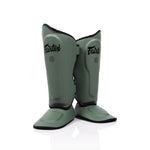 Fairtex Ultra Ergo Shin Guards SP9 - Green Olive