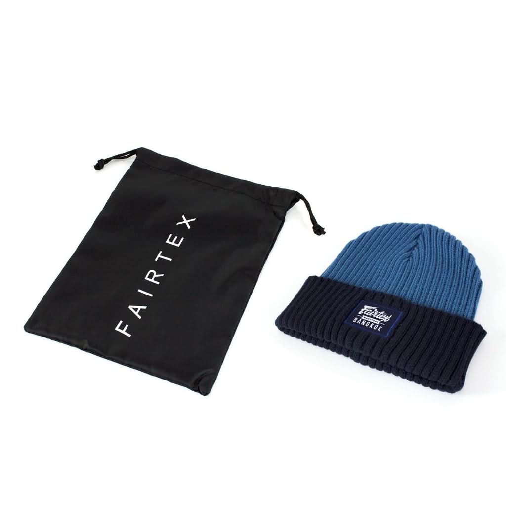 Fairtex Beanie Hat - Two Tone (Blue-Dark blue) - BN7