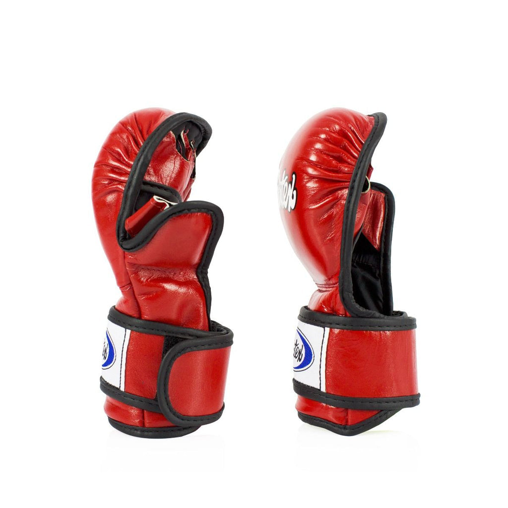 Fairtex Open Palm Sparring Gloves FGV15 - Double Wrist Wrap Closure