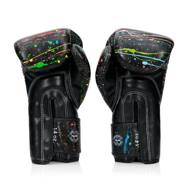 BGV14 " Black/Painter " Fairtex Microfiber Gloves - Art Collections