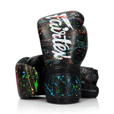 BGV14 " Black/Painter " Fairtex Microfiber Gloves - Art Collections