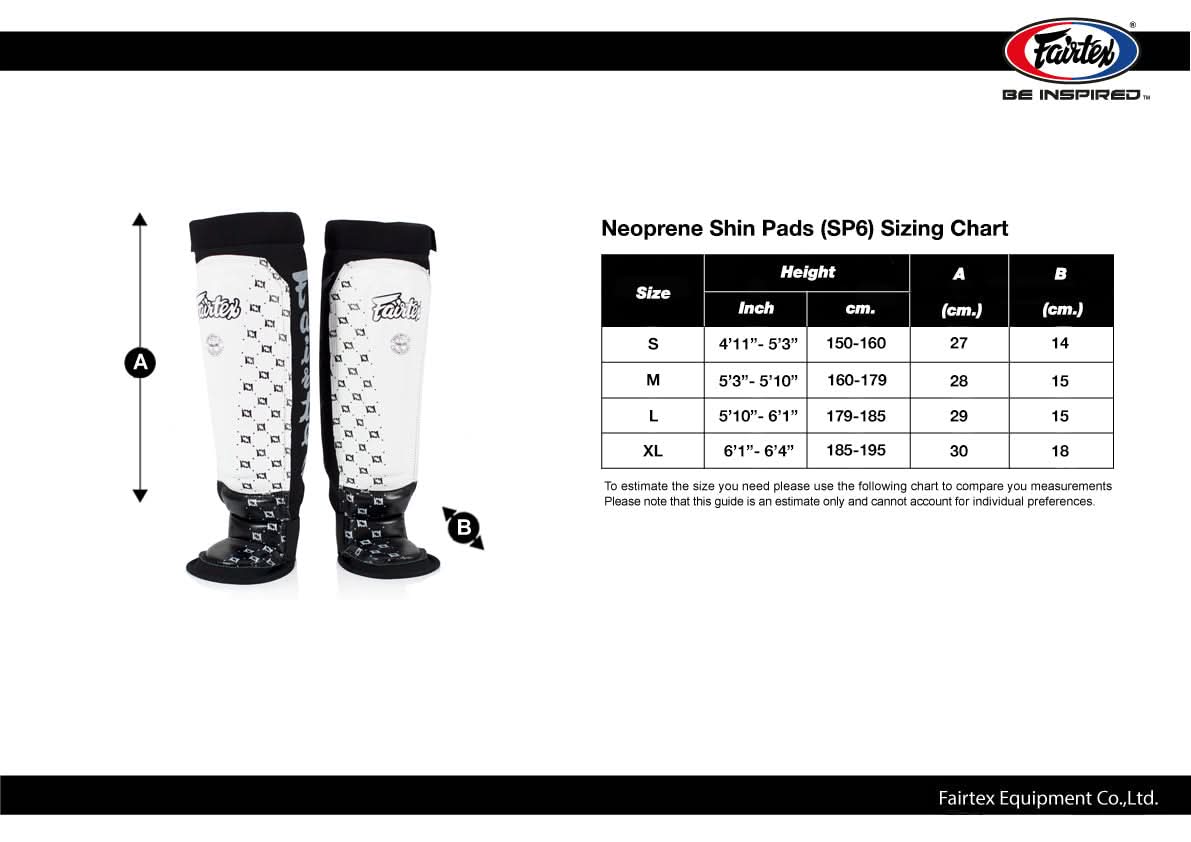 Fairtex Neoprene Shin Pads SP6